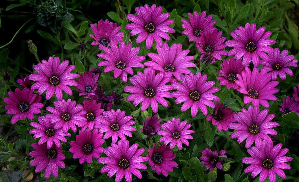 purple african daisy